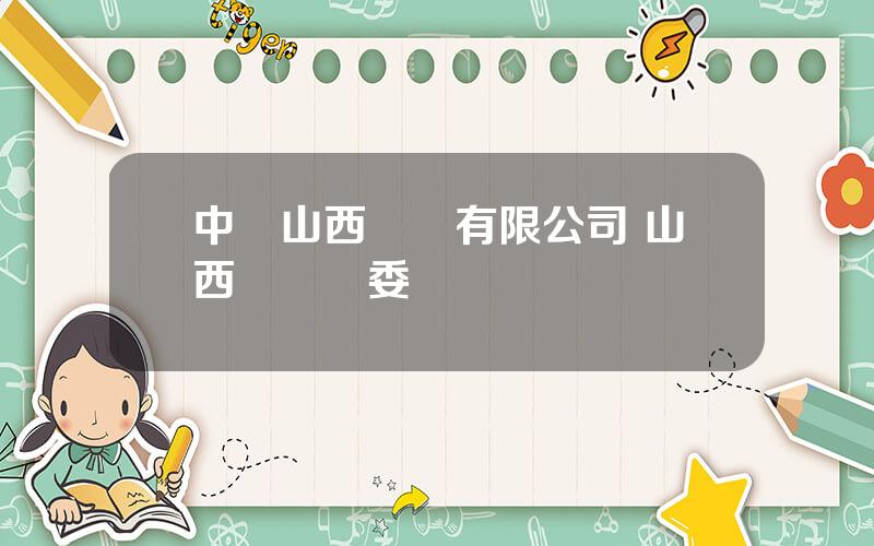 中鋁山西鋁業有限公司 山西鋁廠黨委書記